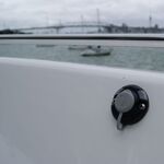 Railblaza Starport in black mounted vertically.