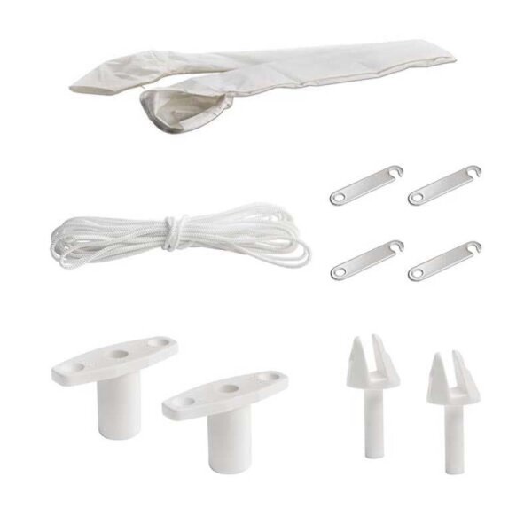 Bimini-Top / Tenda parasole ELEGANCE con 2 archi / Altezza 115 cm - Larghezza 110 cm grigio