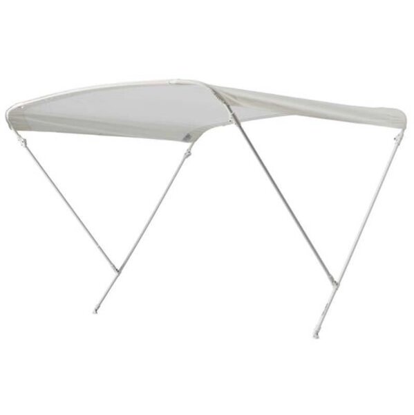 Bimini-Top / Tettuccio parasole ELEGANCE con 2 archi / Altezza 140 cm - Larghezza 150 cm bianco