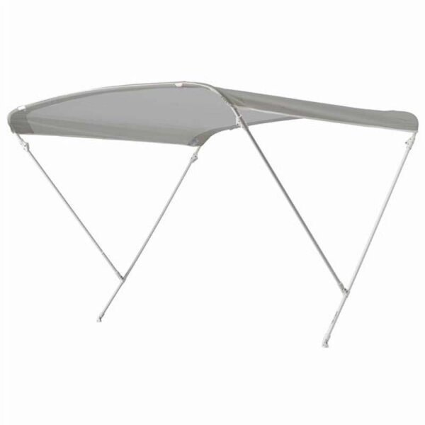 Bimini-Top / Tenda parasole ELEGANCE con 2 archi / Altezza 140 cm - Larghezza 170 cm grigio