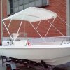 Bimini-Top ELEGANCE with 3 arches / height 140 cm - width 170 cm dark grey