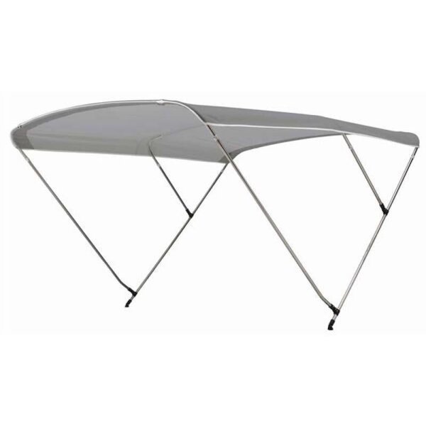 Bimini-Top / Tettuccio parasole SPORT con 3 archi / Altezza 115 cm - Larghezza 150 cm grigio