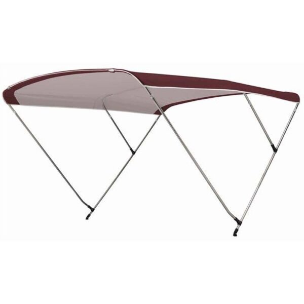 Bimini-Top / Tettuccio parasole SPORT con 4 archi / Altezza 115 cm - Larghezza 170 cm bordeaux