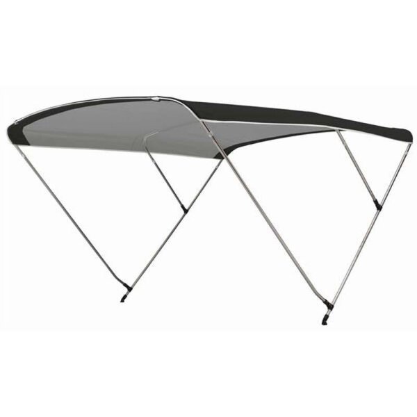 Bimini-Top / Tettuccio parasole SPORT con 4 archi / Altezza 140 cm - Larghezza 170 cm nero