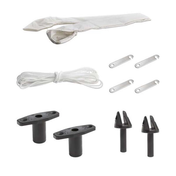 Bimini-Top / Tettuccio parasole SPORT con 4 archi / Altezza 140 cm - Larghezza 170 cm nero