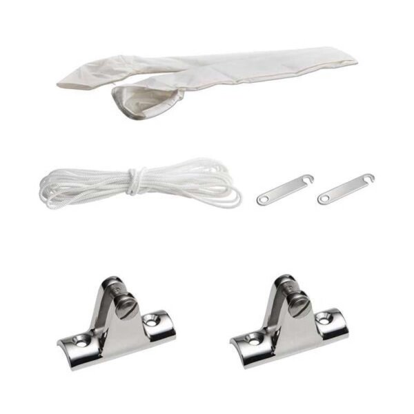 Bimini-Top / Tettuccio parasole JOLLY per porta-attrezzi / Roll-Bar "GOMMONE" Larghezza 155 cm - giallo