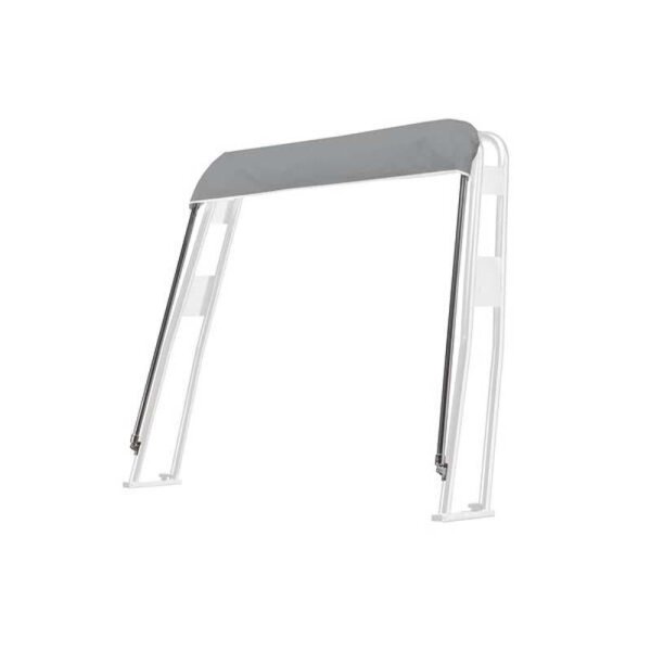 Bimini-Top / Tettuccio parasole UNIVERSALE per portattrezzi / Roll-Bar "BARCA" Larghezza 170 cm - argento