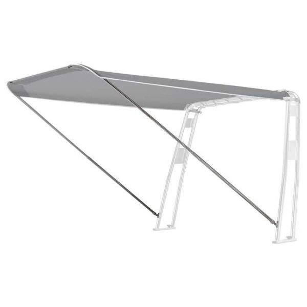Bimini-Top / Tettuccio parasole UNIVERSALE per portattrezzi / Roll-Bar "BARCA" Larghezza 170 cm - grigio