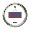 KUS Indicatore di temperatura per acqua di raffreddamento motore (digitale) - bianco