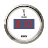 KUS Indicatore di temperatura per acqua di raffreddamento motore (digitale) - bianco