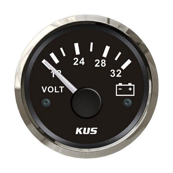Voltmetro KUS 8-16 Volt - nero