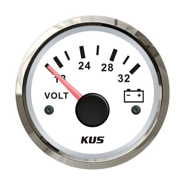 Voltmetro KUS 8-16 Volt - bianco