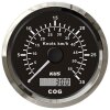 KUS Analog GPS Speedometer with Digital Course LCD (0–30 knots / 55 km/h) - Black