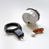 Tachimetro digitale KUS GPS con indicatore di rotta, velocità e distanza percorsa - bianco