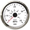 Tachimetro KUS con pressione dinamica da 0 a 35 mph / 60 km/h - bianco
