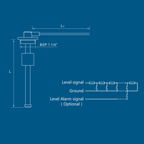 KUS S3 fuel and water level sensor 20 cm