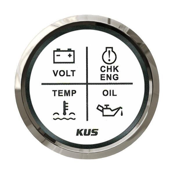 KUS Indicatore di allarme quadruplo - bianco
