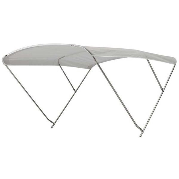 Bimini-Top ROYAL with 3 arches / height 115 cm - width 215 cm -  Silver (5035)