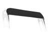 Bimini-Top / Tendalino parasole SUPERIOR con portasegnaletica BARCA  - Larghezza 200 cm / Altezza 130 cm - Borgogna (5034)
