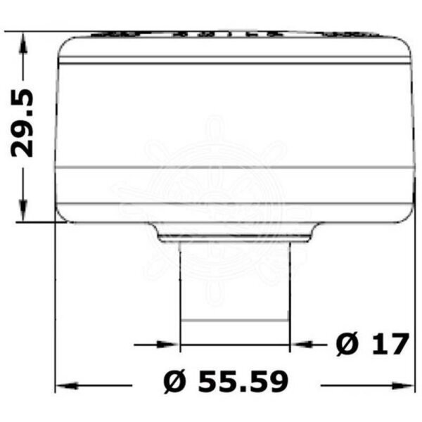 Luce di fonda a LED 360° - bianca