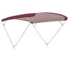 Bimini-Top / Tettuccio parasole SPORT PLUS con 4 archi / Altezza 140 cm - Larghezza 150 cm bordeaux
